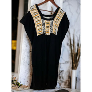 (70% OFF) NWT ANTHROPOLOGIE x Carolina K Petra poncho style knit dress Black L